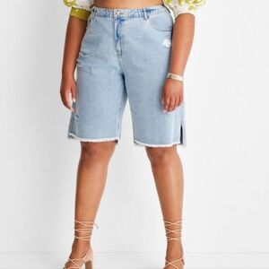❤️10/$20 new denim Bermuda shorts Future Collective